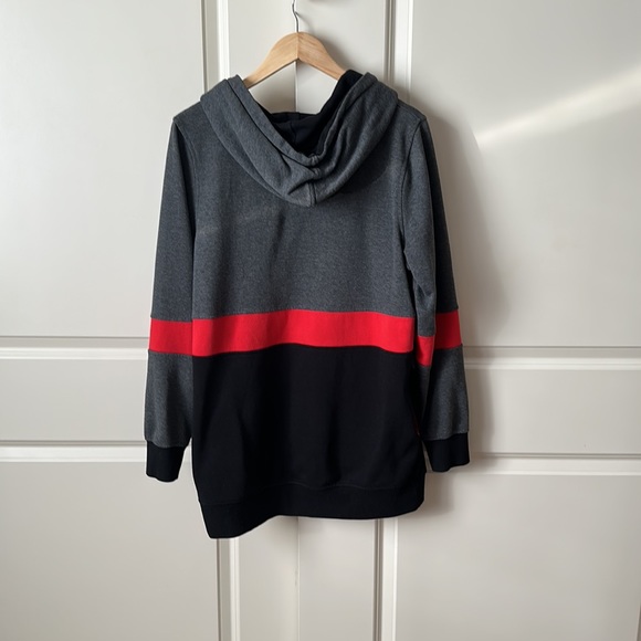 Nomis Hoodie Women’s Size M Grey Red and Black - Picture 5 of 5